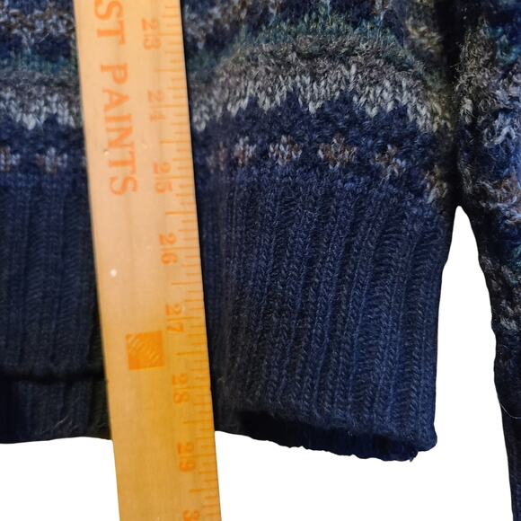 Deadstock VTG 90s Knit Sweater Mens XL Grandpacore Dad Cosby Wool Blend Biggie - Picture 8 of 9